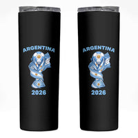 Proud Argentina Soccer 2026 Skinny Tumbler World Football Fan Gift