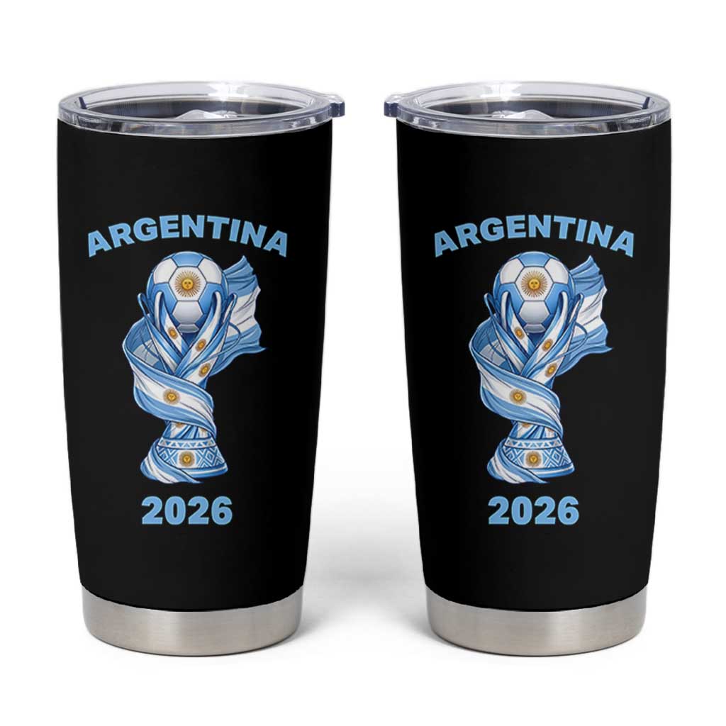 Proud Argentina Soccer 2026 Tumbler Cup World Football Fan Gift