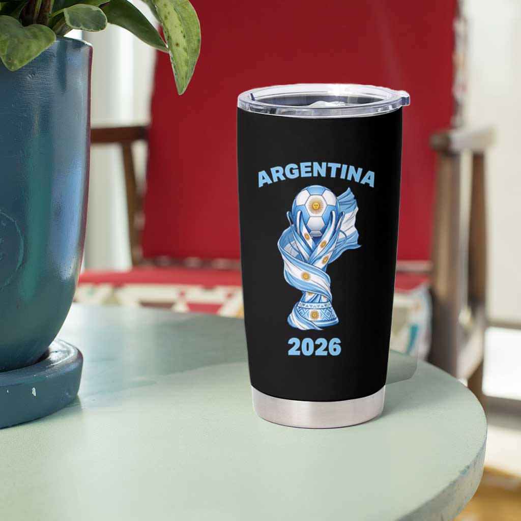 Proud Argentina Soccer 2026 Tumbler Cup World Football Fan Gift