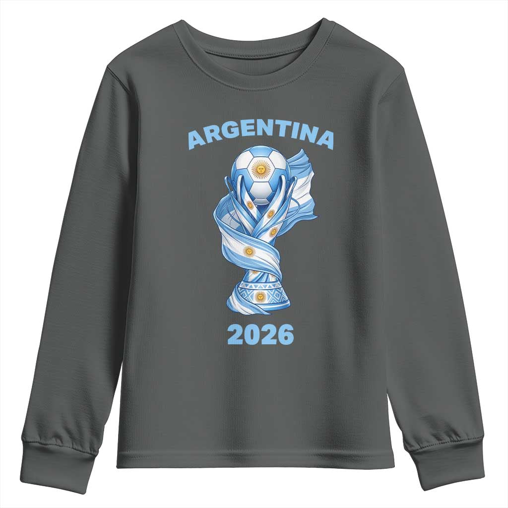 Proud Argentina Soccer 2026 Youth Sweatshirt World Football Fan Gift