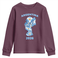 Proud Argentina Soccer 2026 Youth Sweatshirt World Football Fan Gift
