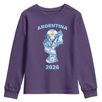Proud Argentina Soccer 2026 Youth Sweatshirt World Football Fan Gift