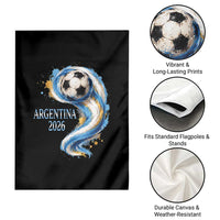 Argentina 2026 Soccer Fan Garden Flag Proud Football Flag Supporter