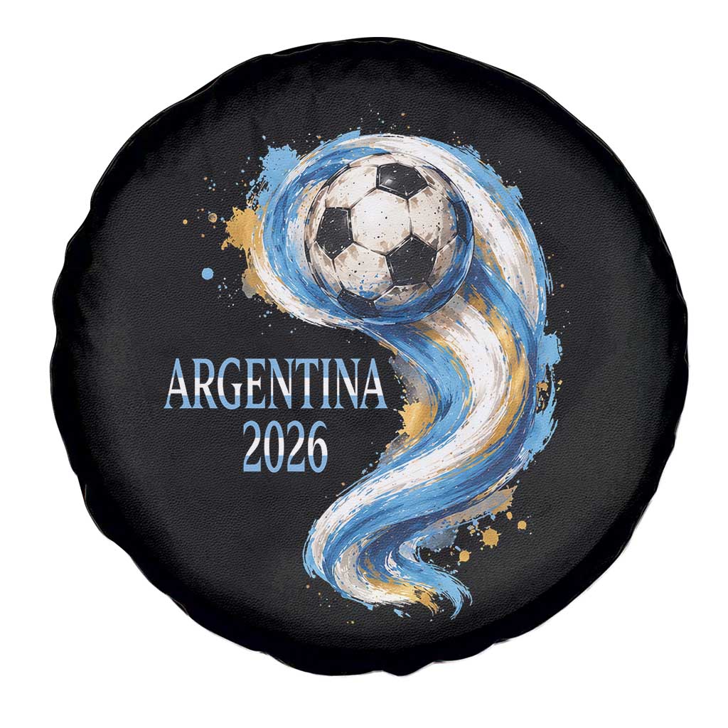 Argentina 2026 Soccer Fan Spare Tire Cover Proud Football Flag Supporter
