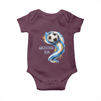 Argentina 2026 Soccer Fan Baby Onesie Proud Football Flag Supporter