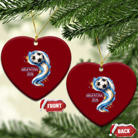 Argentina 2026 Soccer Fan Ceramic Ornament Proud Football Flag Supporter