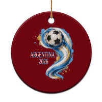 Argentina 2026 Soccer Fan Ceramic Ornament Proud Football Flag Supporter