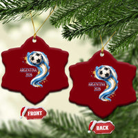 Argentina 2026 Soccer Fan Ceramic Ornament Proud Football Flag Supporter