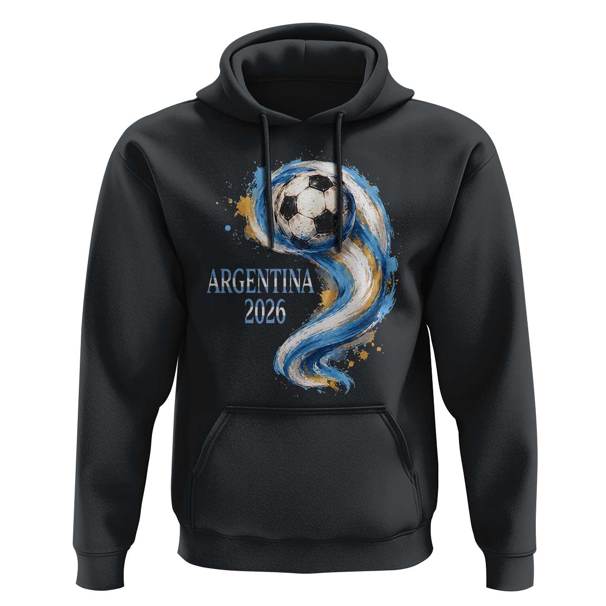 Argentina 2026 Soccer Fan Hoodie Proud Football Flag Supporter