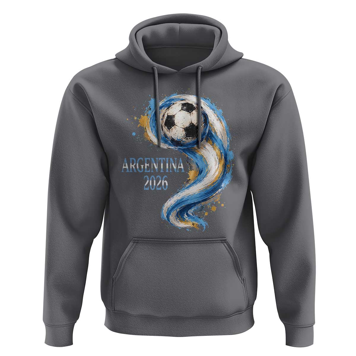 Argentina 2026 Soccer Fan Hoodie Proud Football Flag Supporter