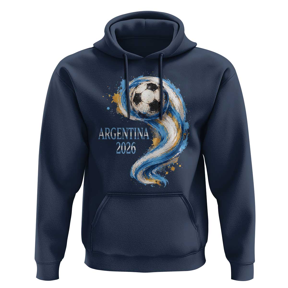 Argentina 2026 Soccer Fan Hoodie Proud Football Flag Supporter