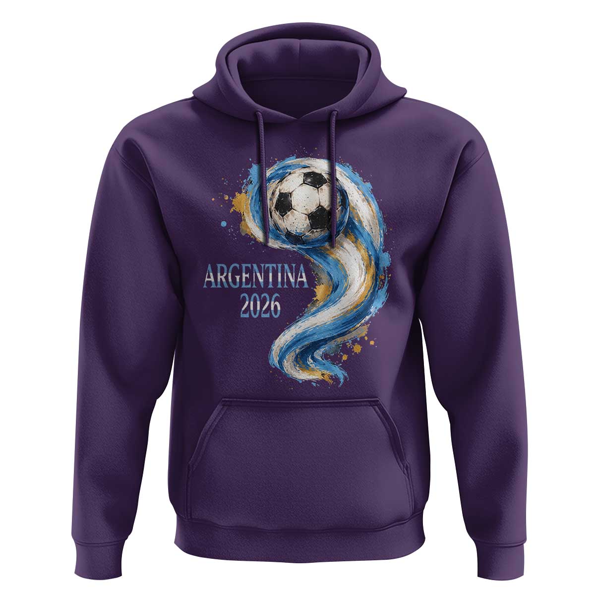 Argentina 2026 Soccer Fan Hoodie Proud Football Flag Supporter