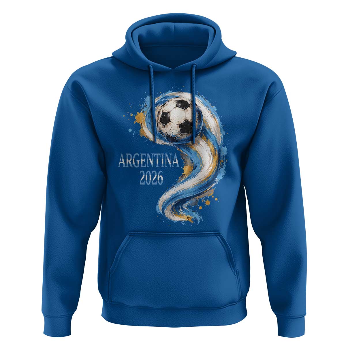 Argentina 2026 Soccer Fan Hoodie Proud Football Flag Supporter