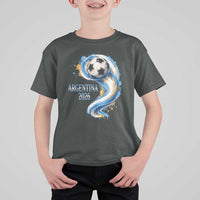 Argentina 2026 Soccer Fan T Shirt For Kid Proud Football Flag Supporter