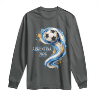 Argentina 2026 Soccer Fan Long Sleeve Shirt Proud Football Flag Supporter