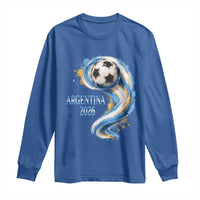 Argentina 2026 Soccer Fan Long Sleeve Shirt Proud Football Flag Supporter