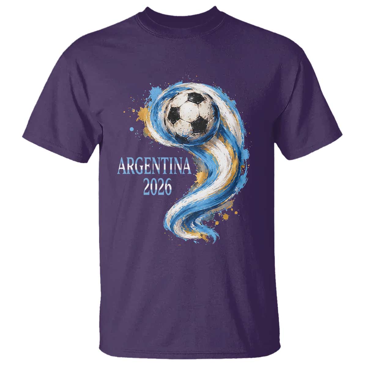 Argentina 2026 Soccer Fan T Shirt Proud Football Flag Supporter
