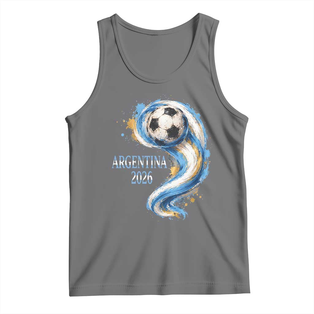 Argentina 2026 Soccer Fan Tank Top Proud Football Flag Supporter