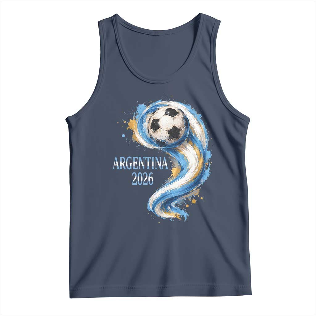 Argentina 2026 Soccer Fan Tank Top Proud Football Flag Supporter