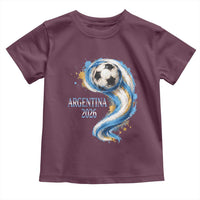 Argentina 2026 Soccer Fan Toddler T Shirt Proud Football Flag Supporter