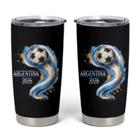 Argentina 2026 Soccer Fan Tumbler Cup Proud Football Flag Supporter