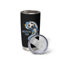 Argentina 2026 Soccer Fan Tumbler Cup Proud Football Flag Supporter
