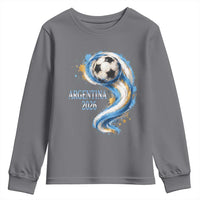 Argentina 2026 Soccer Fan Youth Sweatshirt Proud Football Flag Supporter