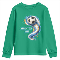 Argentina 2026 Soccer Fan Youth Sweatshirt Proud Football Flag Supporter