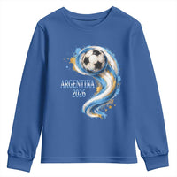 Argentina 2026 Soccer Fan Youth Sweatshirt Proud Football Flag Supporter