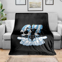 Funny Argentina Six Seven Football Meme Throw Blanket Gen Alpha Soccer Fan