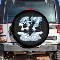 Funny Argentina Six Seven Football Meme Spare Tire Cover Gen Alpha Soccer Fan