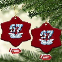 Funny Argentina Six Seven Football Meme Ceramic Ornament Gen Alpha Soccer Fan