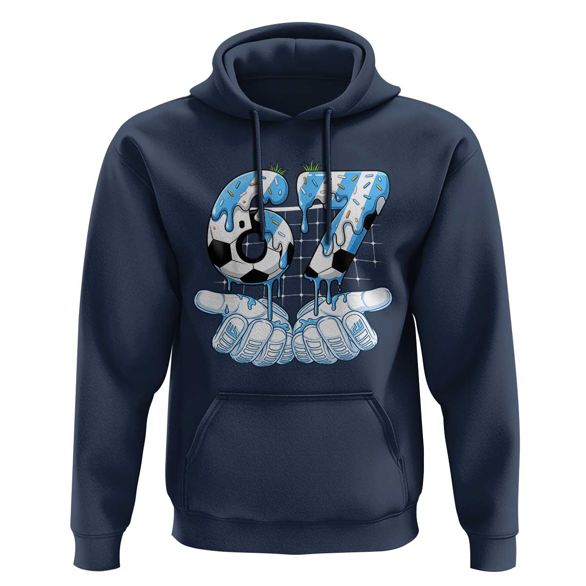 Funny Argentina Six Seven Football Meme Hoodie Gen Alpha Soccer Fan