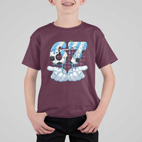 Funny Argentina Six Seven Football Meme T Shirt For Kid Gen Alpha Soccer Fan