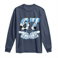 Funny Argentina Six Seven Football Meme Long Sleeve Shirt Gen Alpha Soccer Fan