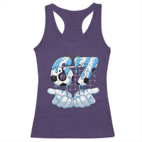 Funny Argentina Six Seven Football Meme Racerback Tank Top Gen Alpha Soccer Fan