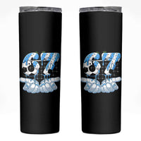 Funny Argentina Six Seven Football Meme Skinny Tumbler Gen Alpha Soccer Fan