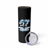 Funny Argentina Six Seven Football Meme Skinny Tumbler Gen Alpha Soccer Fan