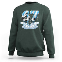 Funny Argentina Six Seven Football Meme Sweatshirt Gen Alpha Soccer Fan