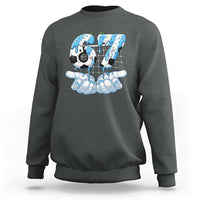 Funny Argentina Six Seven Football Meme Sweatshirt Gen Alpha Soccer Fan