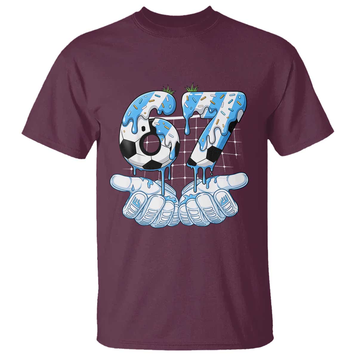 Funny Argentina Six Seven Football Meme T Shirt Gen Alpha Soccer Fan