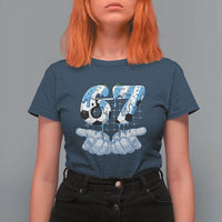 Funny Argentina Six Seven Football Meme T Shirt For Women Gen Alpha Soccer Fan