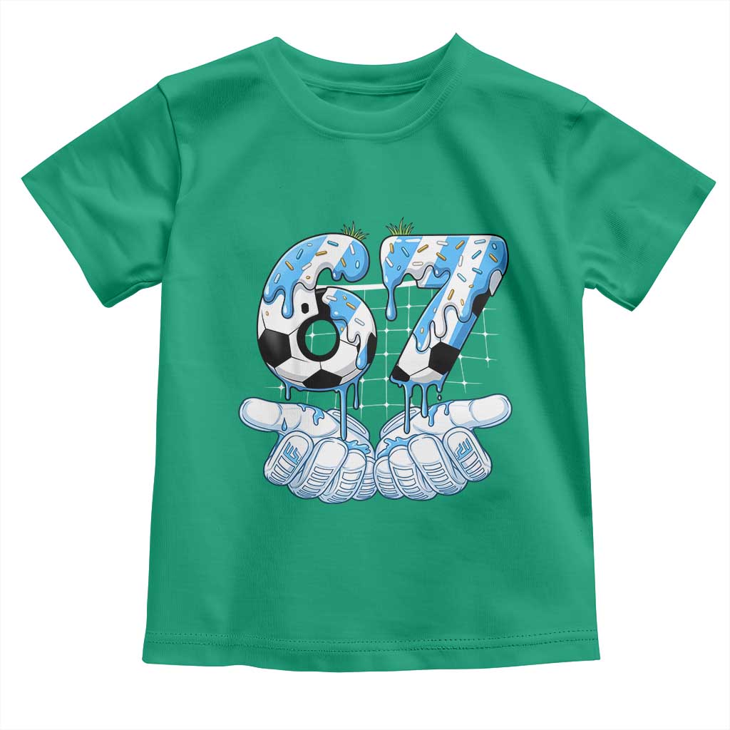 Funny Argentina Six Seven Football Meme Toddler T Shirt Gen Alpha Soccer Fan