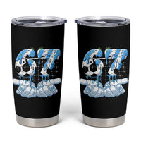 Funny Argentina Six Seven Football Meme Tumbler Cup Gen Alpha Soccer Fan