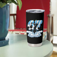Funny Argentina Six Seven Football Meme Tumbler Cup Gen Alpha Soccer Fan