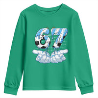 Funny Argentina Six Seven Football Meme Youth Sweatshirt Gen Alpha Soccer Fan