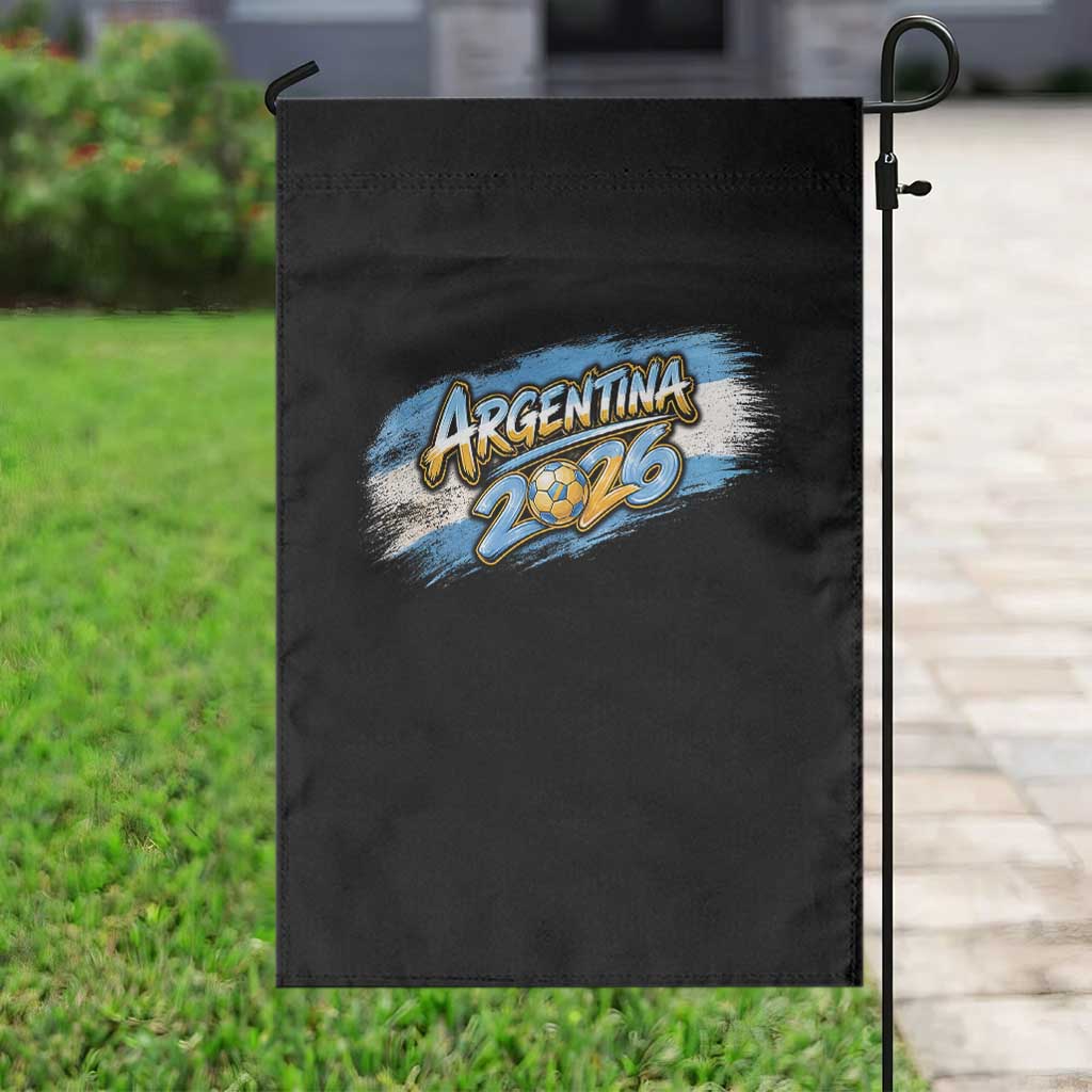 Vintage Argentina Soccer Pride 2026 Graphic Garden Flag