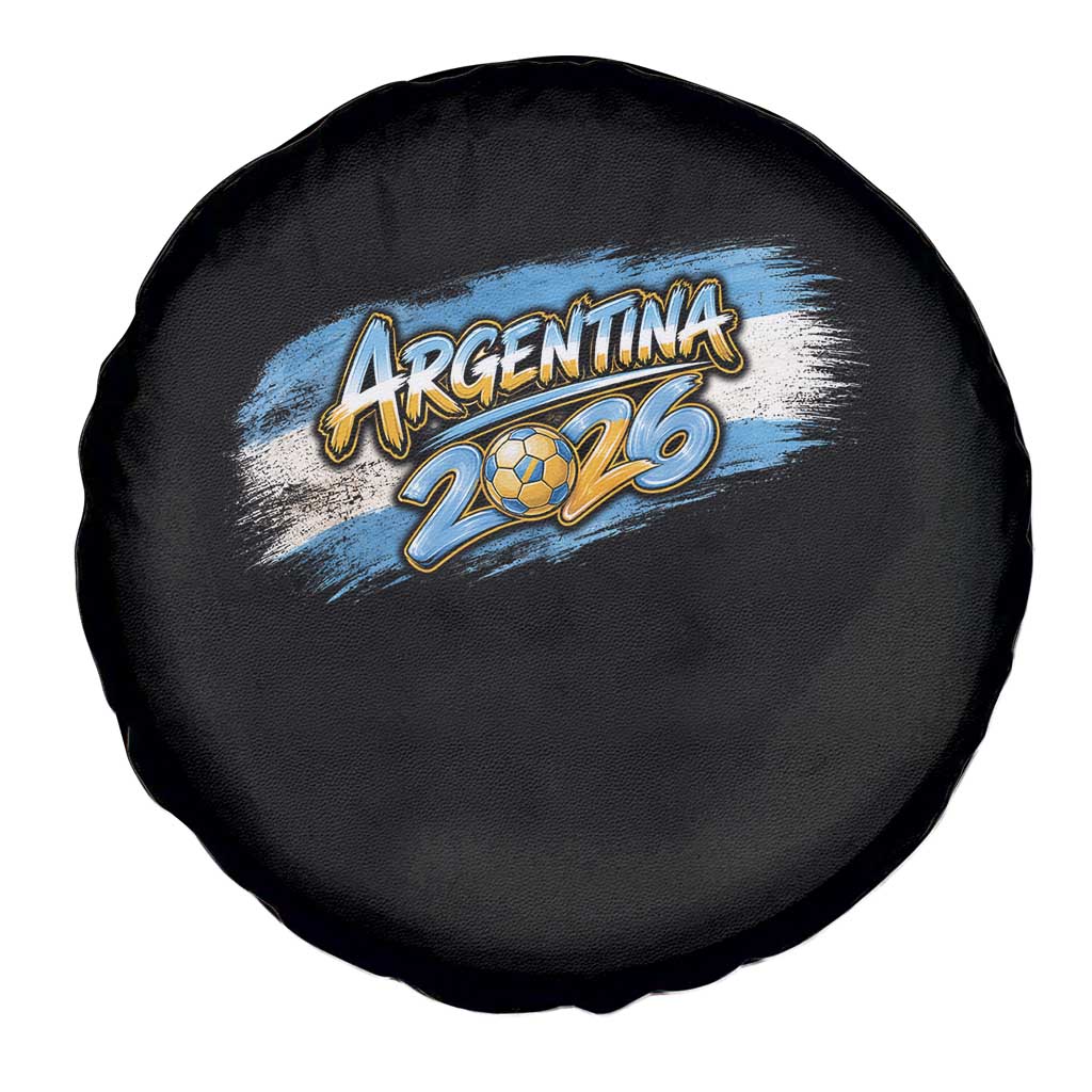 Vintage Argentina Soccer Pride 2026 Graphic Spare Tire Cover