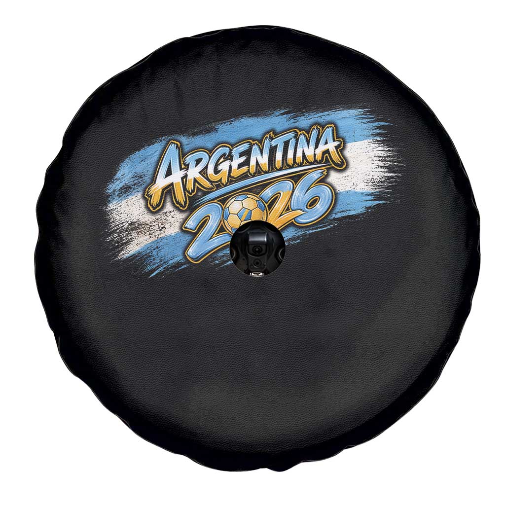 Vintage Argentina Soccer Pride 2026 Graphic Spare Tire Cover