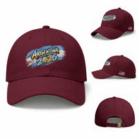 Vintage Argentina Soccer Pride 2026 Graphic Baseball Cap